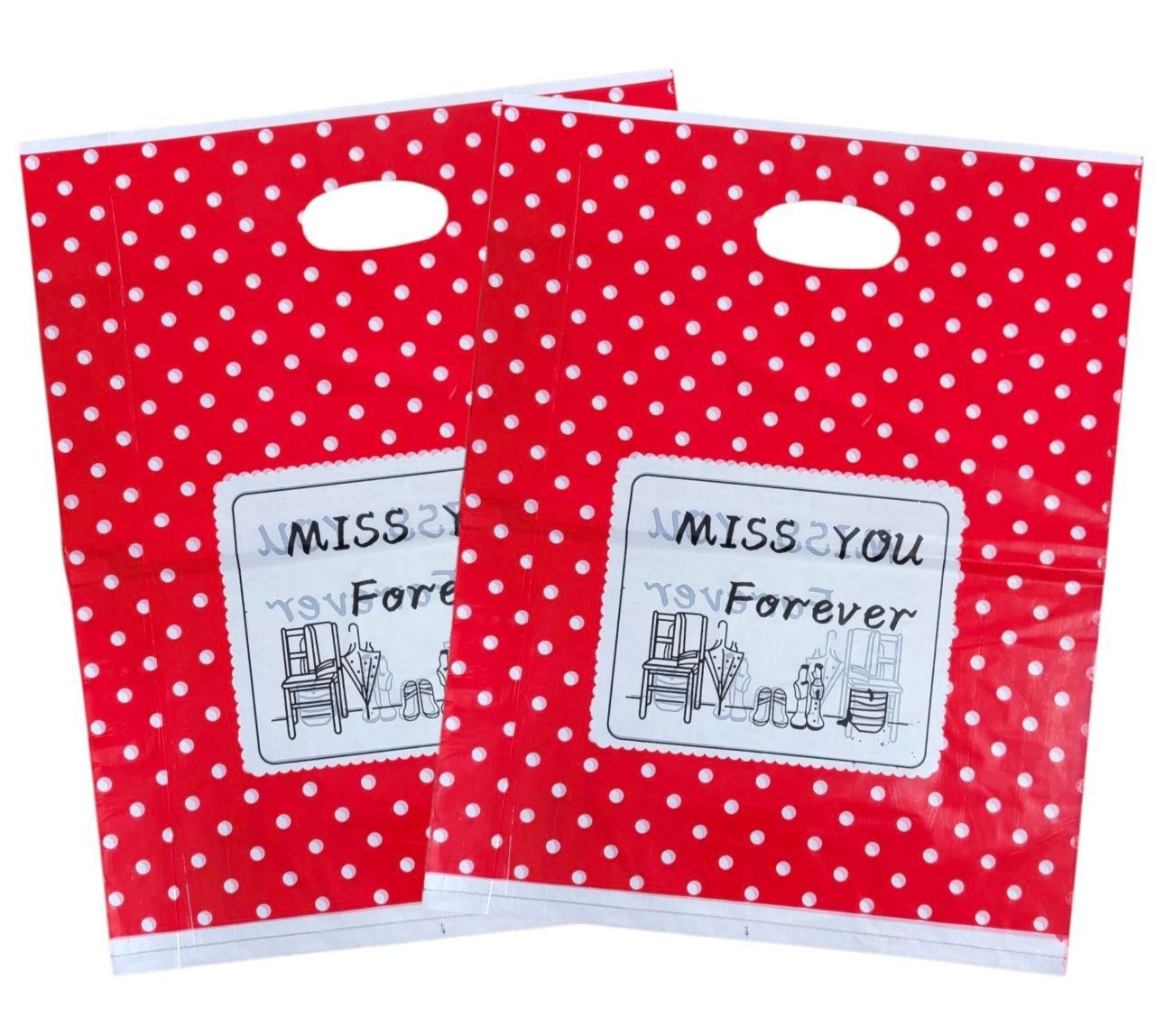 BOLSA DE REGALO PLASTICA EXTRA GRANDE 35X45CM, PAQUETE 100UND