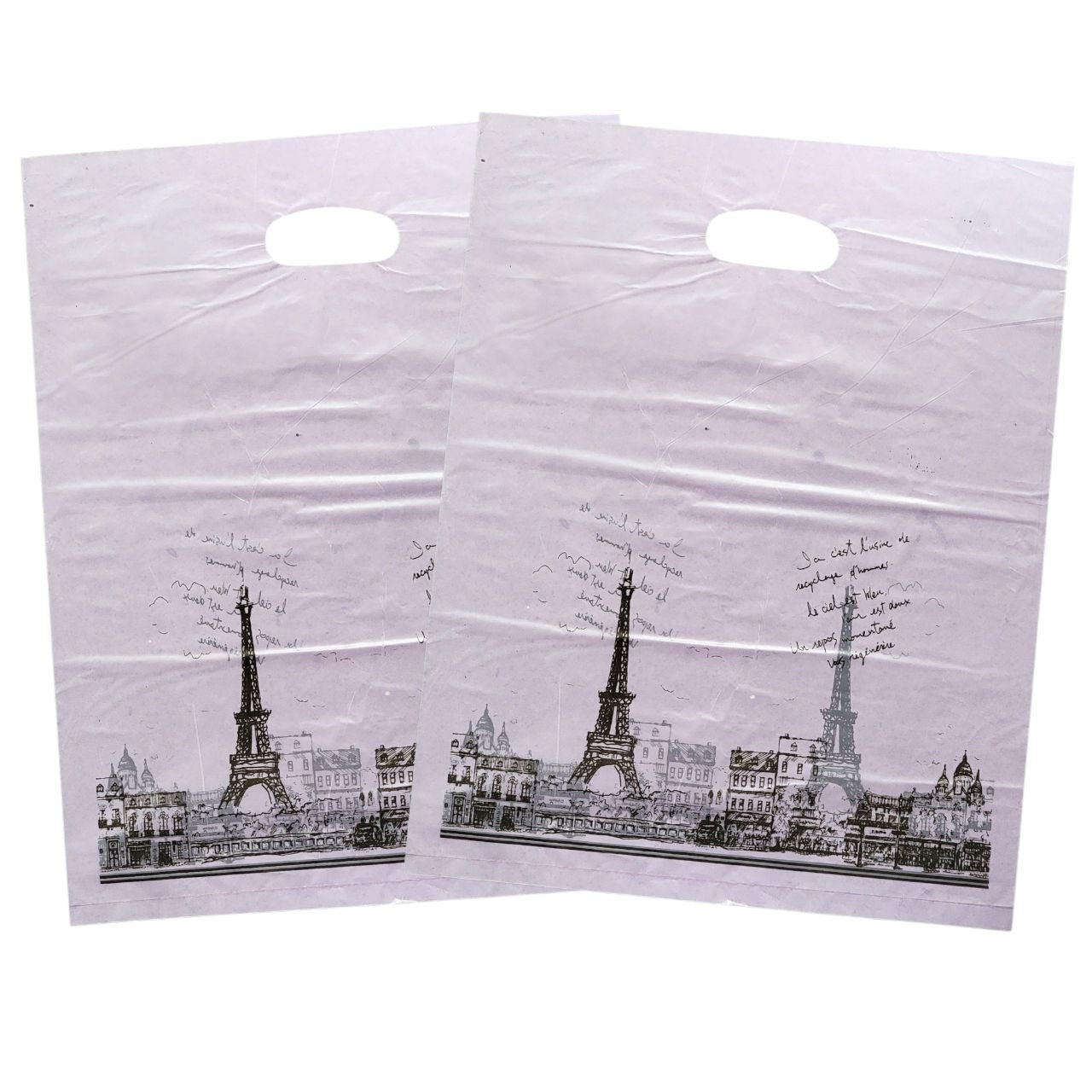 BOLSA DE REGALO PLASTICA EXTRA GRANDE 35X45CM, PAQUETE 100UND