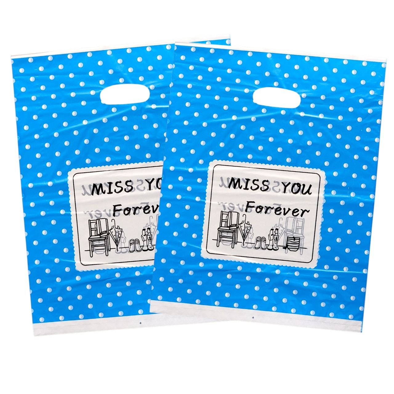 BOLSA DE REGALO PLASTICA EXTRA GRANDE 35X45CM, PAQUETE 100UND