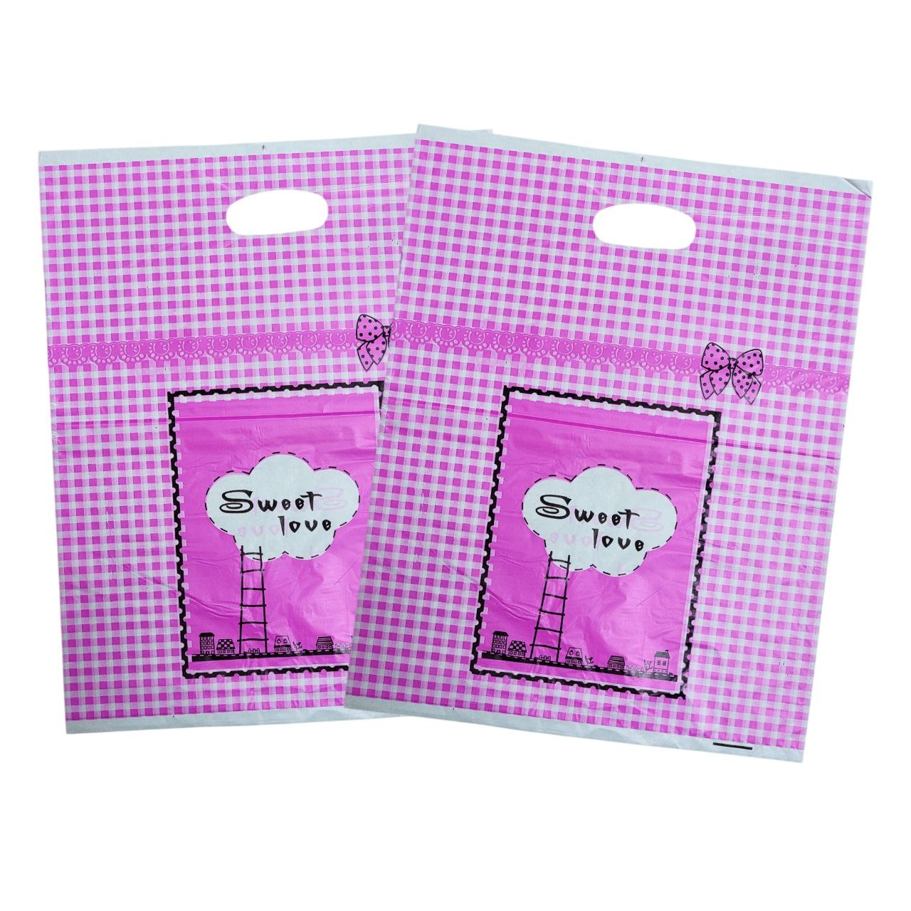 BOLSA DE REGALO PLASTICA EXTRA GRANDE 35X45CM, PAQUETE 100UND