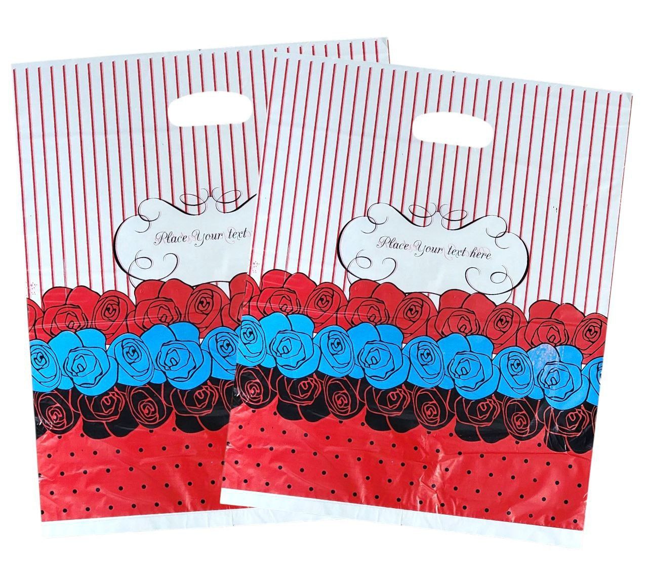 BOLSA DE REGALO PLASTICA EXTRA GRANDE 35X45CM, PAQUETE 100UND