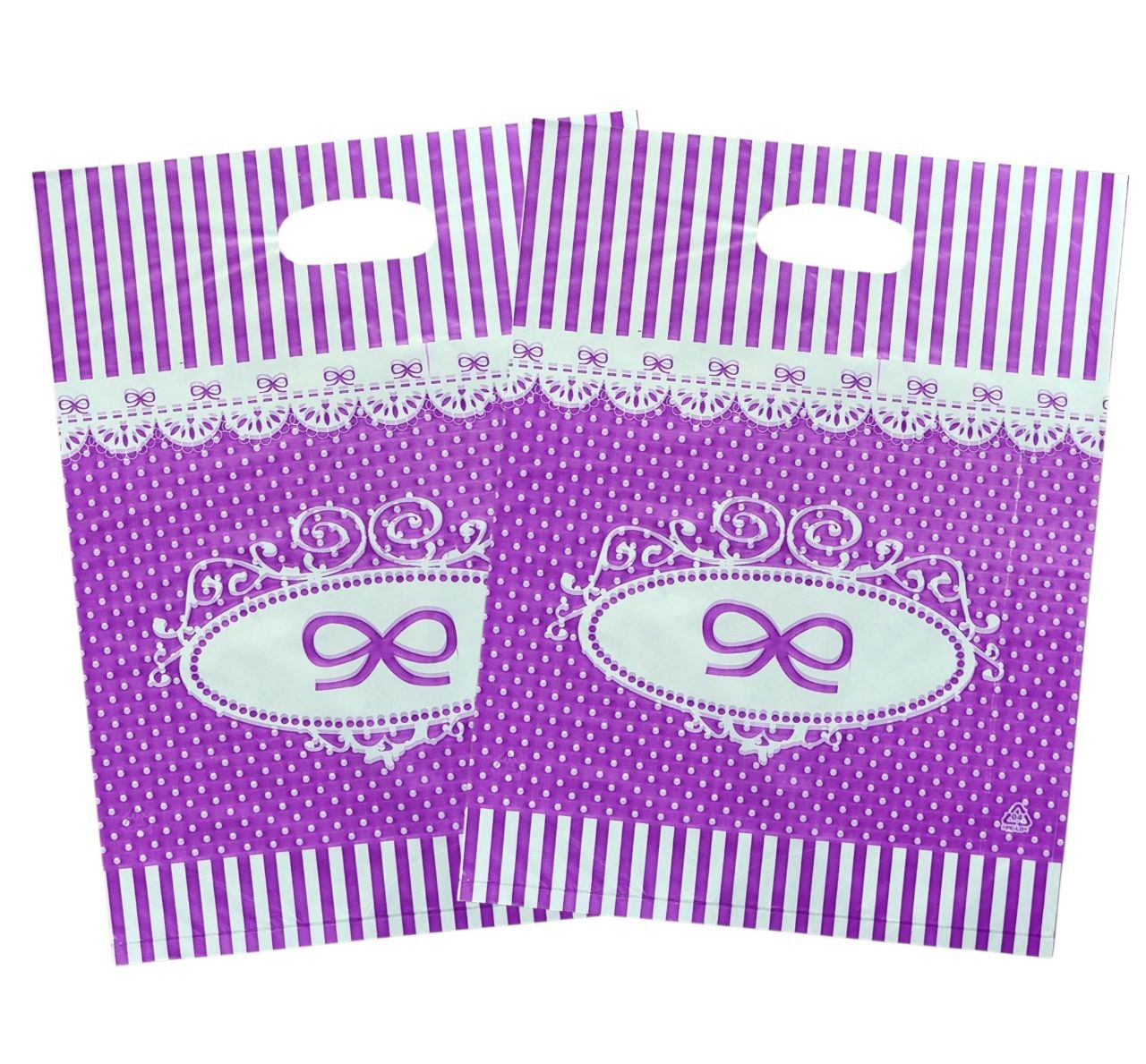 BOLSA DE REGALO PLASTICA GRANDE 30X40CM 100UND