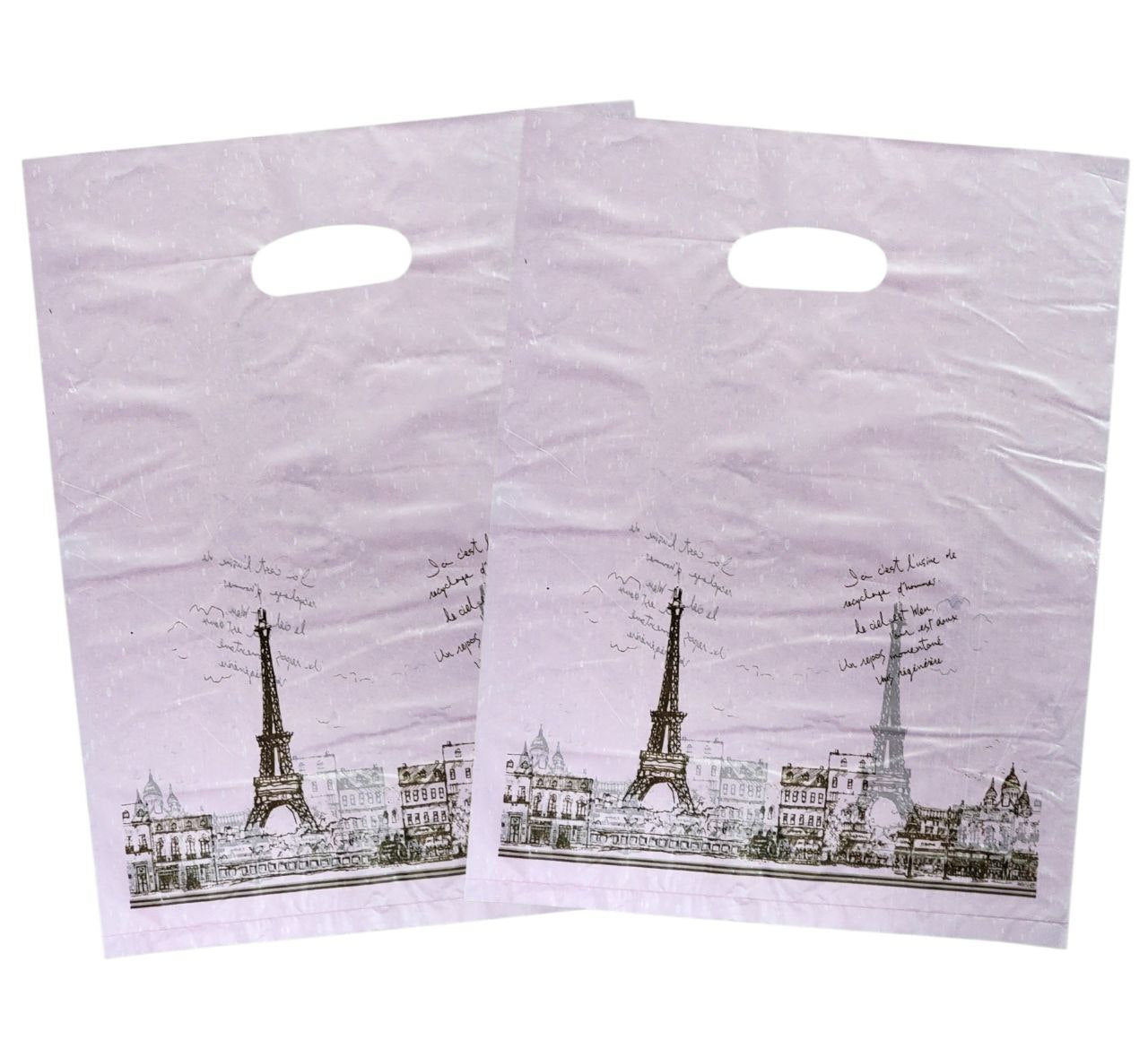 BOLSA DE REGALO PLASTICA GRANDE 30X40CM 100UND