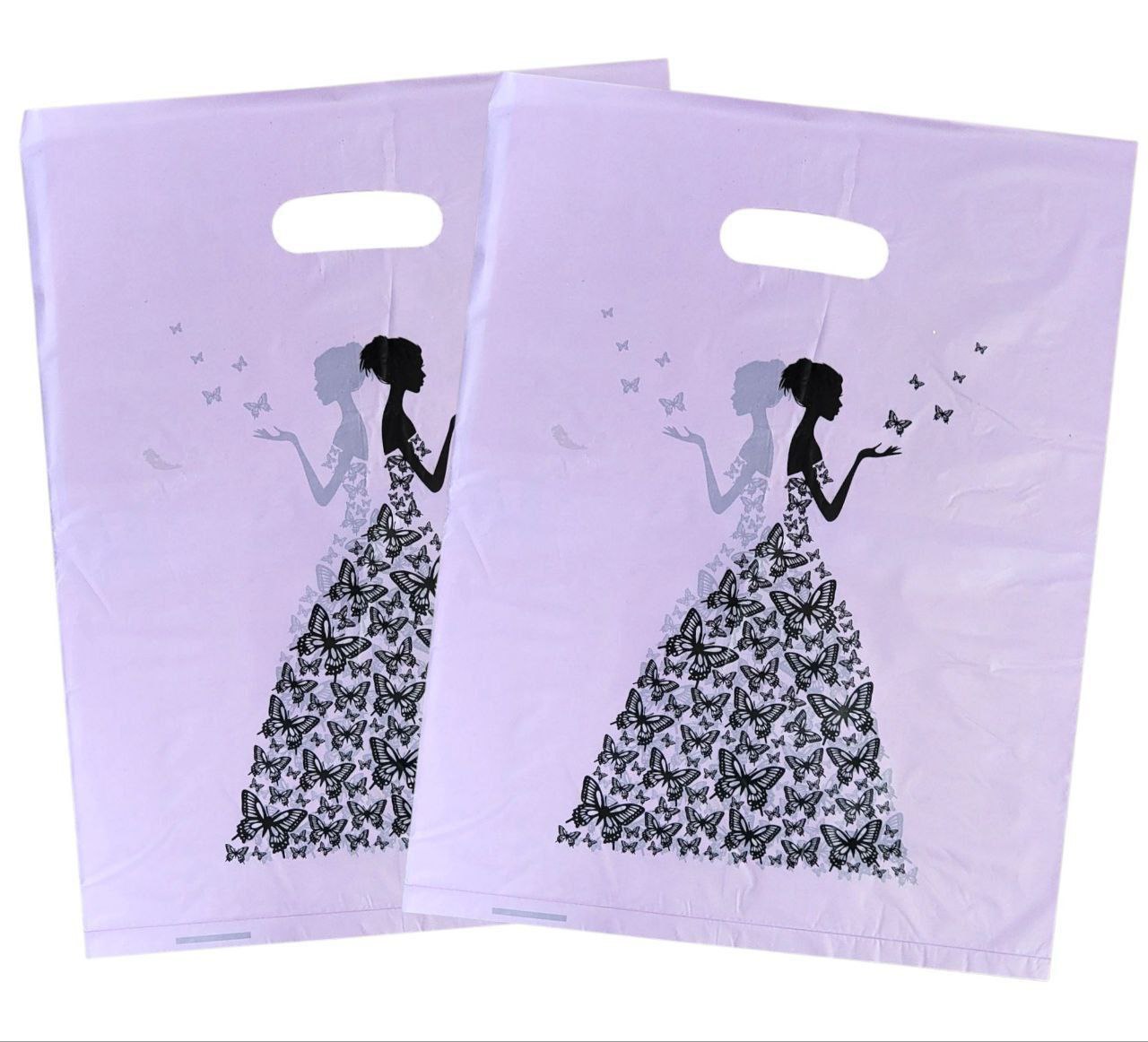 BOLSA DE REGALO PLASTICA GRANDE 30X40CM 100UND