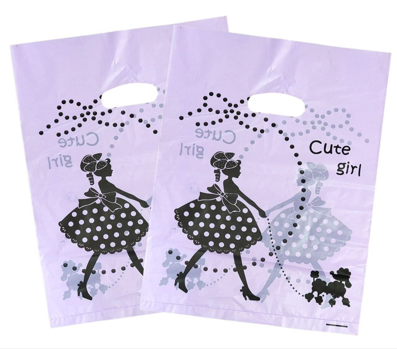 BOLSA DE REGALO PLASTICA GRANDE 30X40CM 100UND