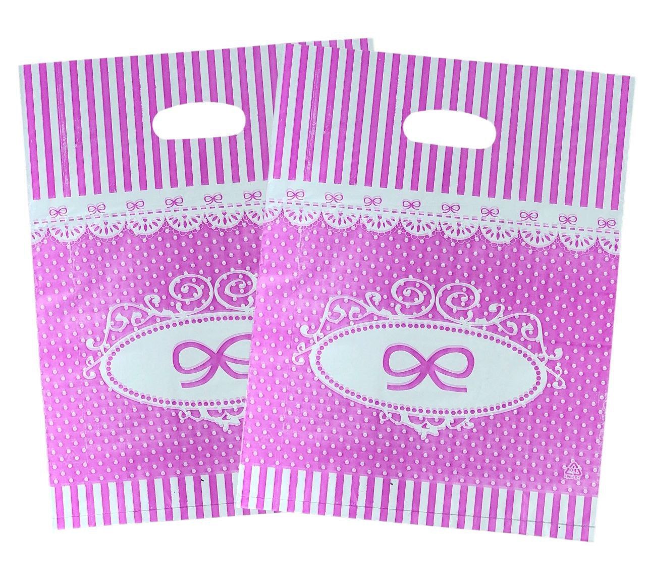 BOLSA DE REGALO PLASTICA GRANDE 30X40CM 100UND