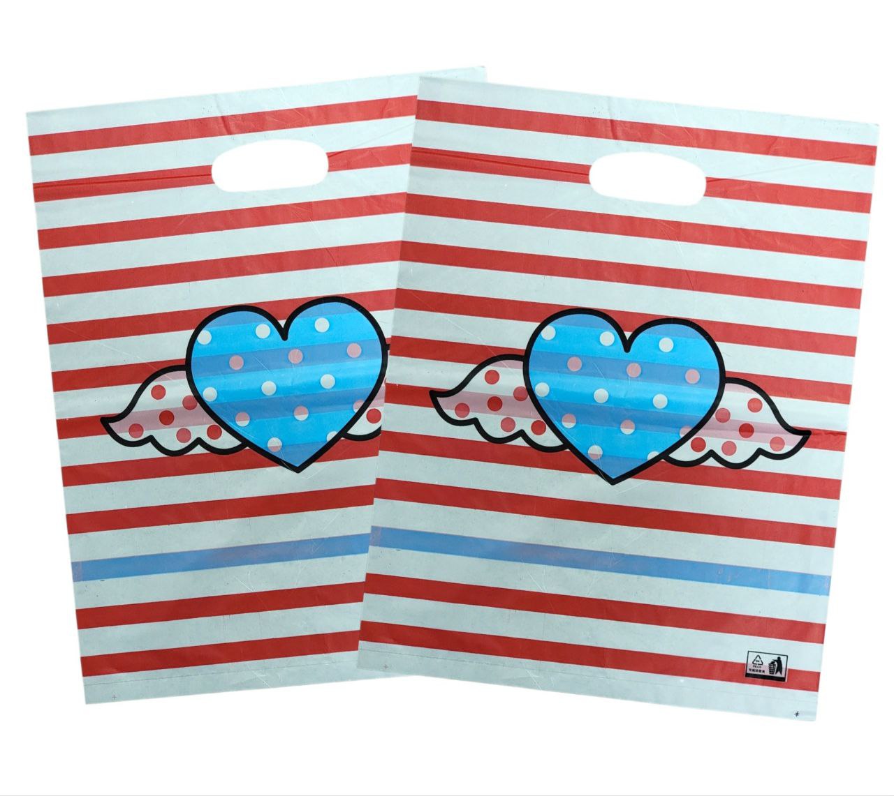 BOLSA DE REGALO PLASTICA GRANDE 30X40CM 100UND