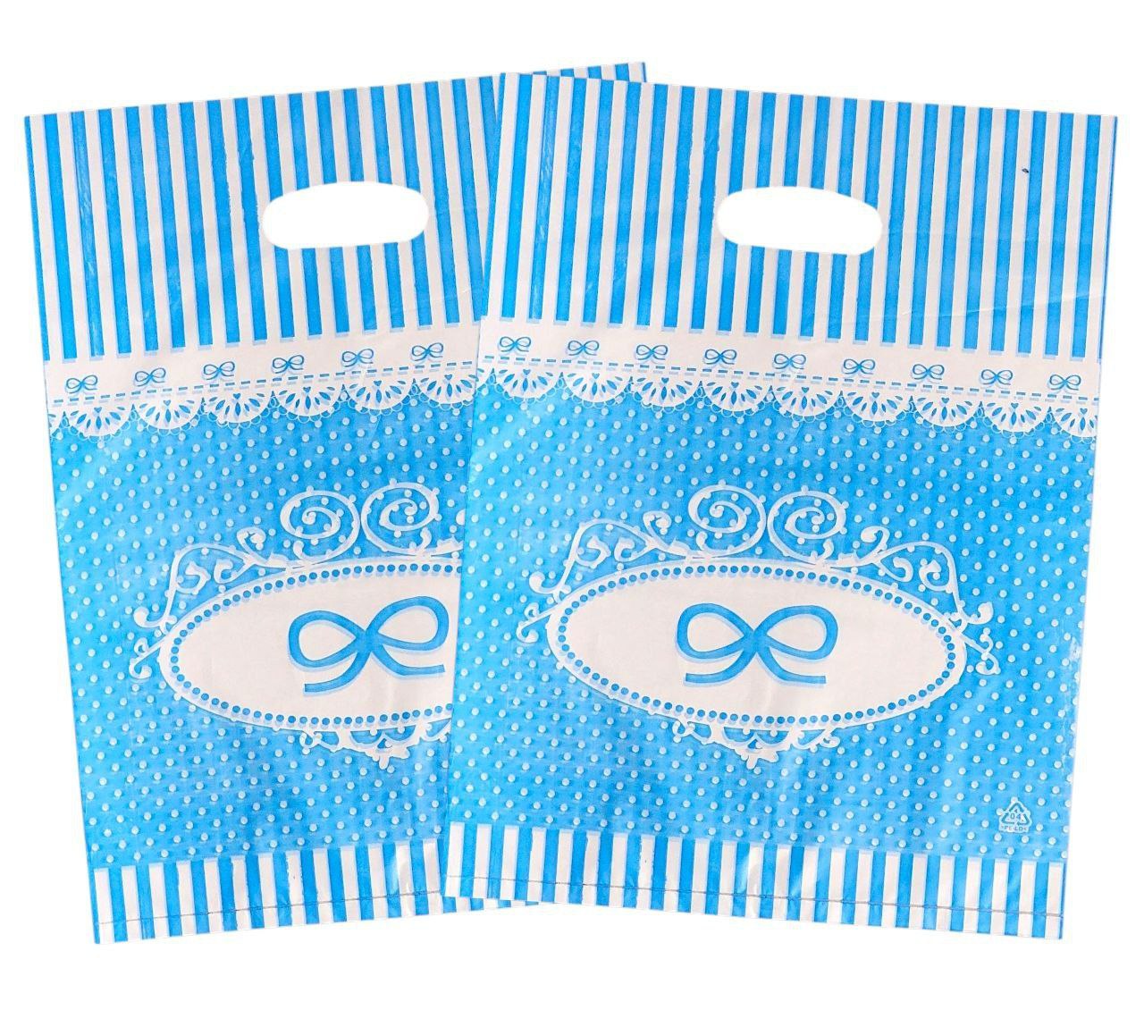 BOLSA DE REGALO PLASTICA GRANDE 30X40CM 100UND