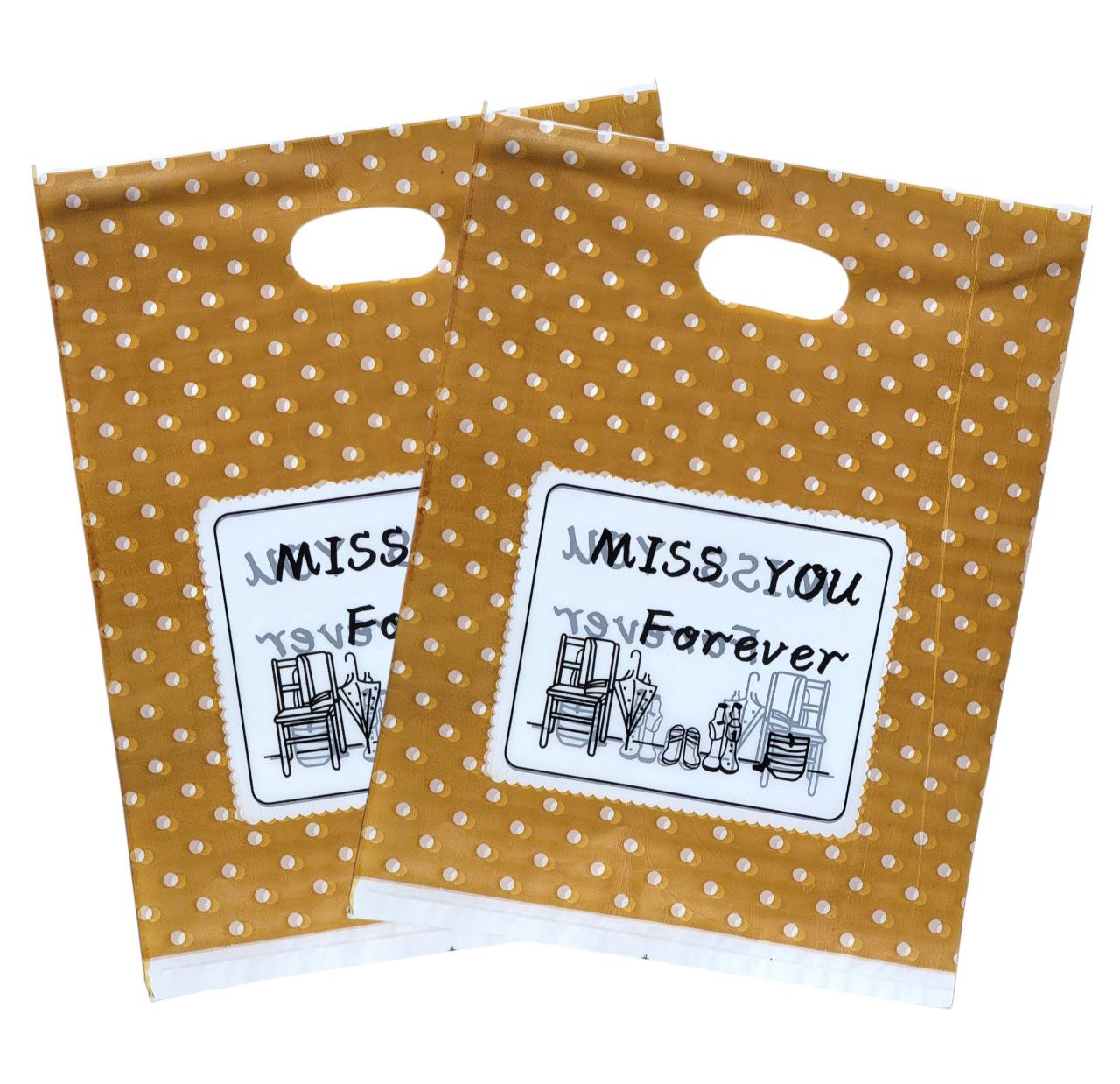 BOLSA DE REGALO PLASTICA MEDIANA 25X35CM, PAQUETE 100UND