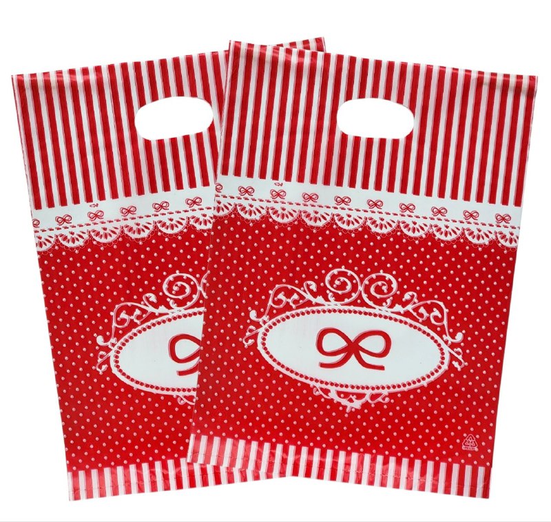 BOLSA DE REGALO PLASTICA MEDIANA 25X35CM, PAQUETE 100UND