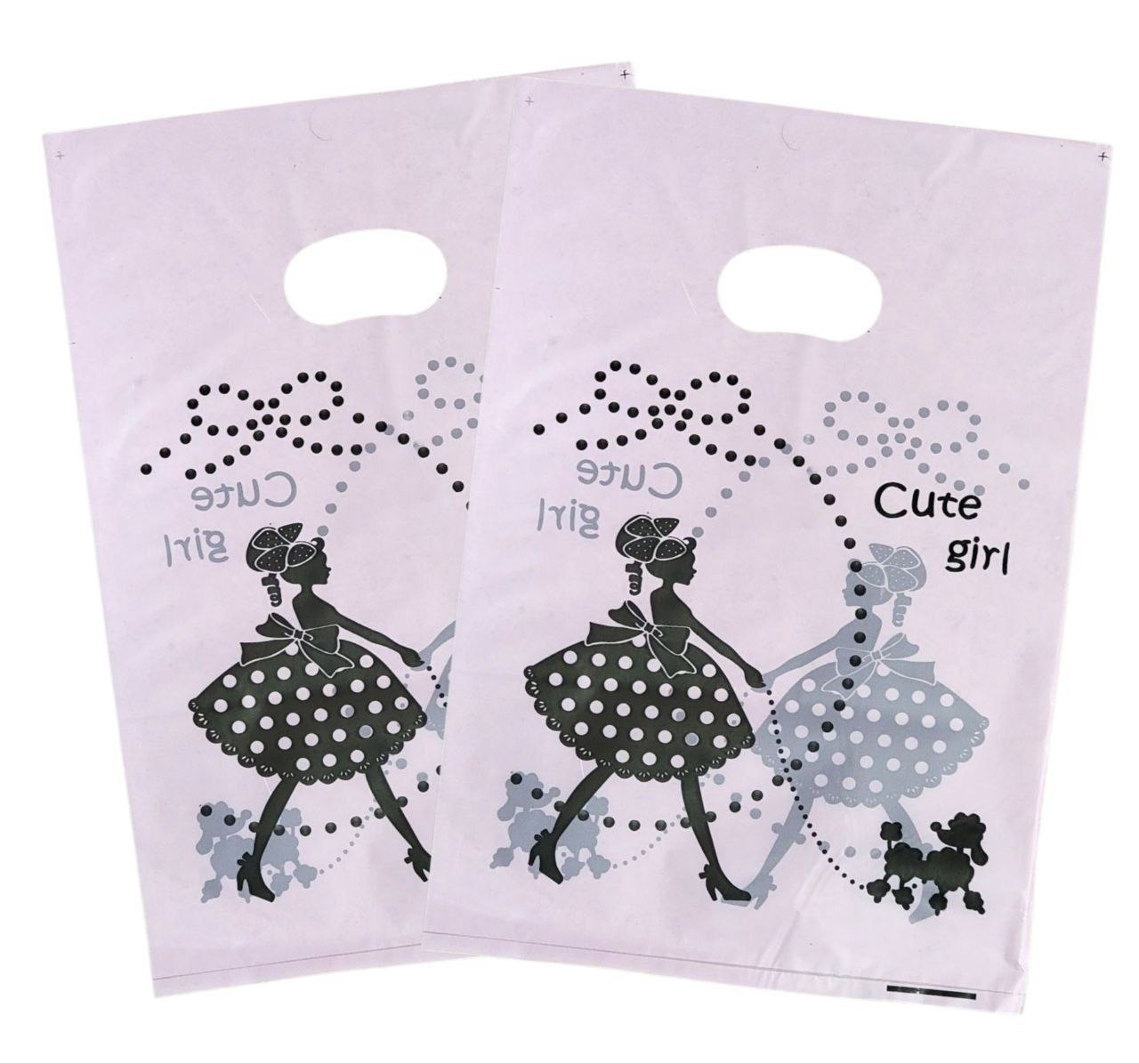 BOLSA DE REGALO PLASTICA PEQUEÑA 20X30CM, PAQUETE 100UND