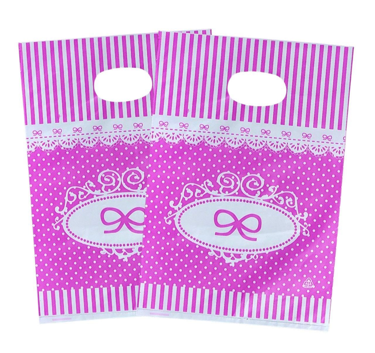 BOLSA DE REGALO PLASTICA PEQUEÑA 20X30CM, PAQUETE 100UND