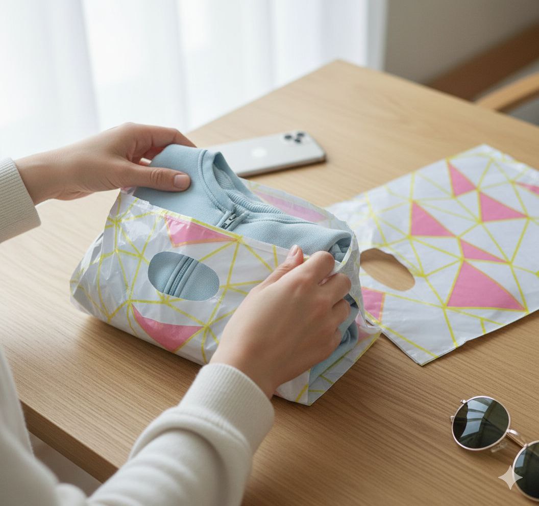 BOLSA DE REGALO PLASTICA PEQUEÑA 20X30CM, PAQUETE 100UND