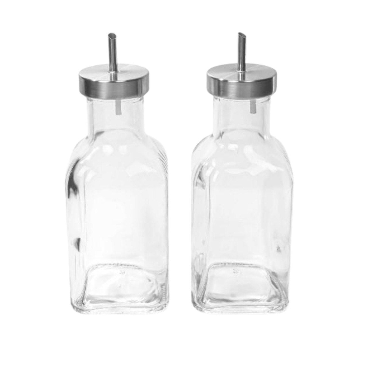 SET DE BOTELLAS DE VIDRIO PARA ACEITE Y VINAGRE 500ML C/U LIFEART 7.5X7.5X20CM