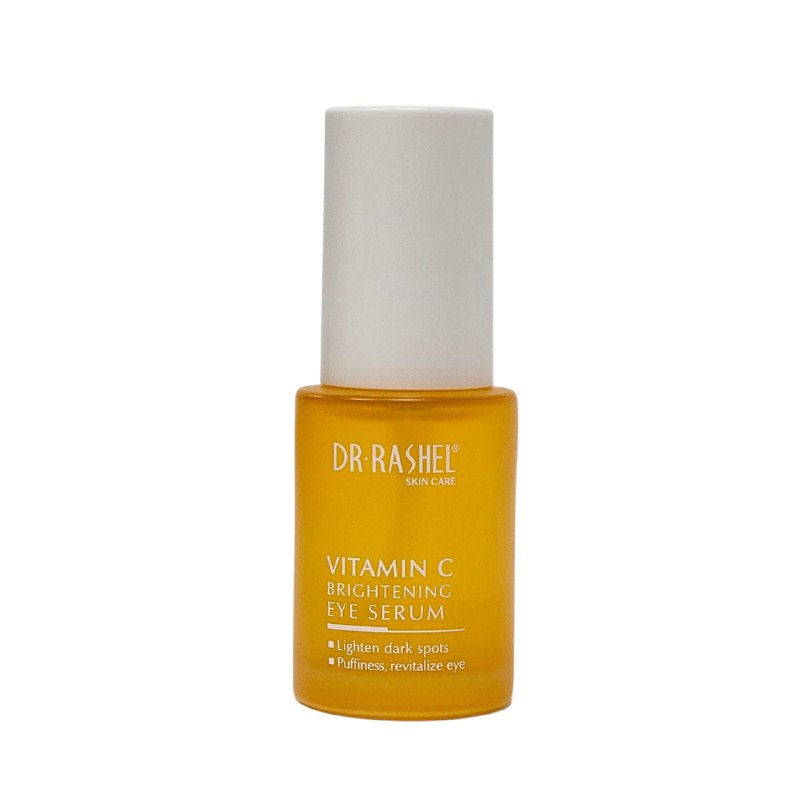 SUERO FACIAL PARA LOS OJOS ILUMINADOR DE VITAMINA C 30ML, REVITALIZA TUS OJOS CON ESTA FORMULA MULTITAREA DE RAPIDA ABSORCION Y CON ACIDO HIALURONICO SUAVIZAN LA PIEL Y REDUCEN LAS ARRUGAS DR RASHEL