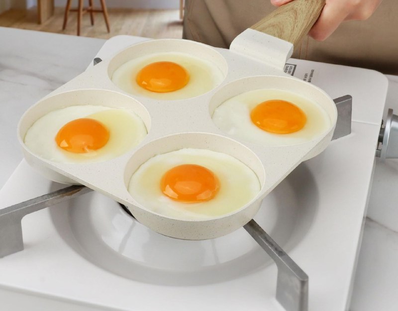 SARTEN CUADRUPLE ANTIADHERENTE PARA PREPARAR DESAYUNOS RAPIDOS Y UNIFORMES BREAKFAST FRYING PAN