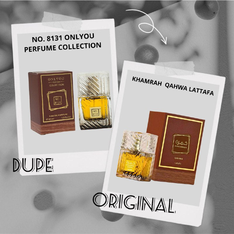 NO 8131 ONLYOU PERFUME COLLECTION EDP 30ML (H) (AROMA SIMILAR LATTAFA KHAMRAH QAHWA)