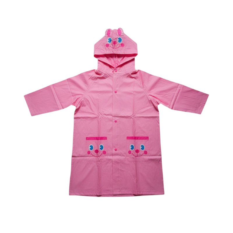 CAPOTE PARA LLUVIA DE PVC IMPERMEABLE PARA NIÑOS LIGERO Y FACIL DE LLEVAR 5 COLORES
