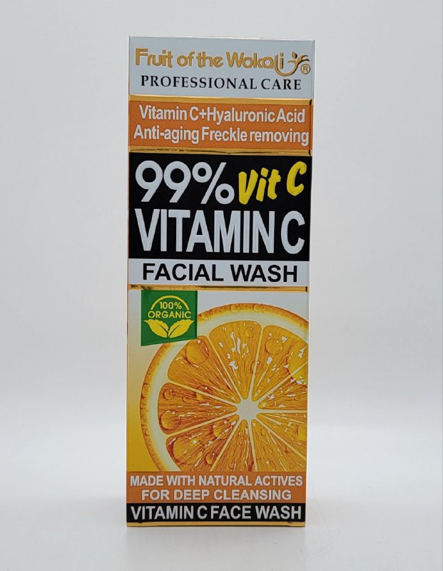 LIMPIADOR FACIAL CON VITAMINA C FRUIT OF THE WOKALI 130ML
