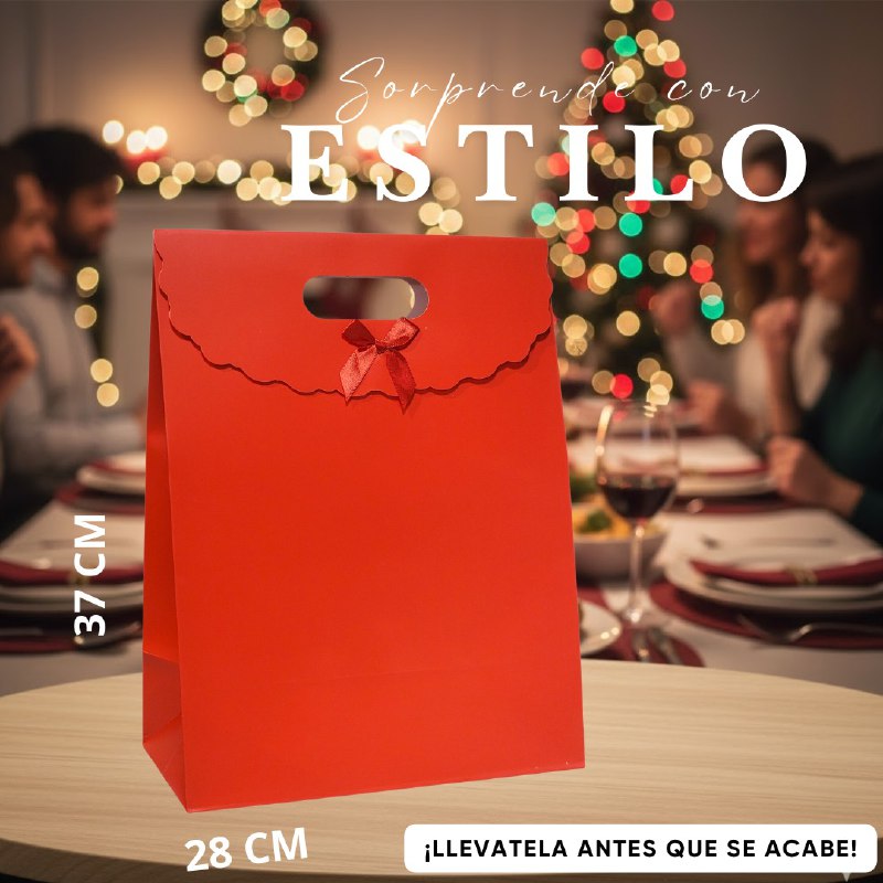 BOLSA DE REGALO EXTRA GRANDE 28X37CM