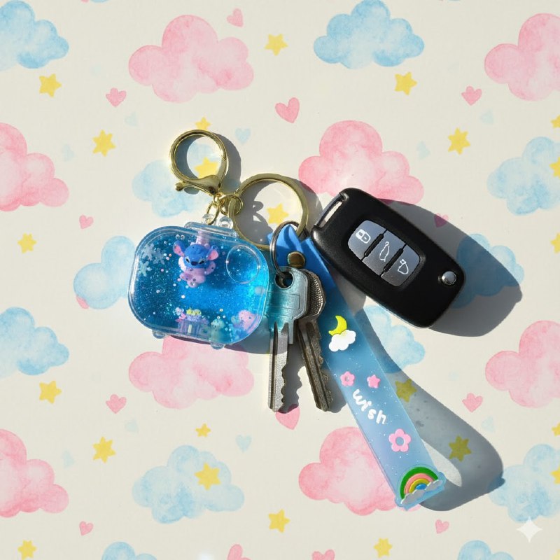 LLAVEROS DE ARENA MOVEDIZA LIQUIDA, 6 ESTILOS DISPONIBLES