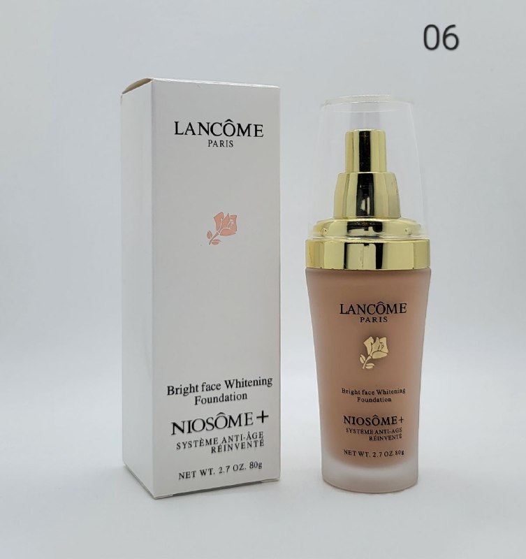 BASE LIQUIDA BLANQUEADORA DE ROSTRO ANTIENVEJECIMIENTO LANCOME PARIS 4 TONOS 80G