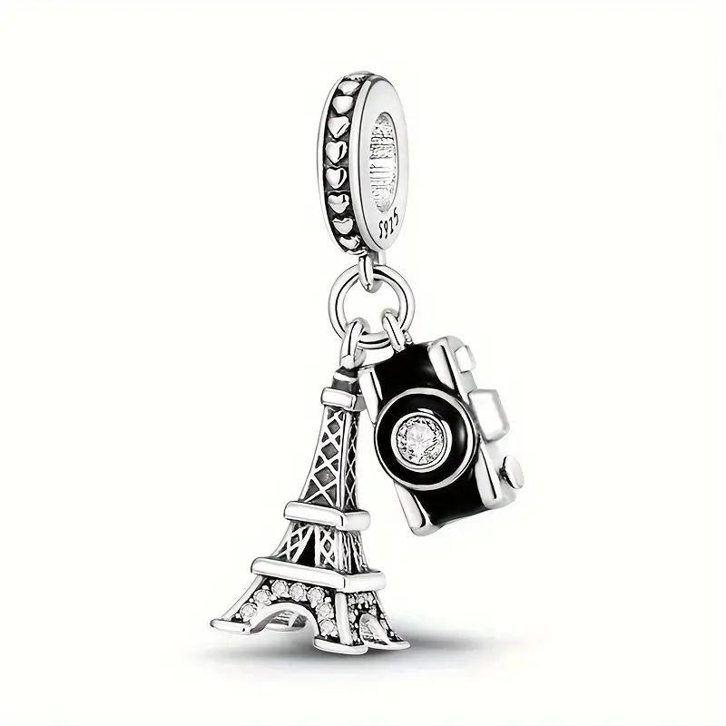 PCHARM4008 TORRE EIFFEL,CAMARA PANDORA PLATA 9.25