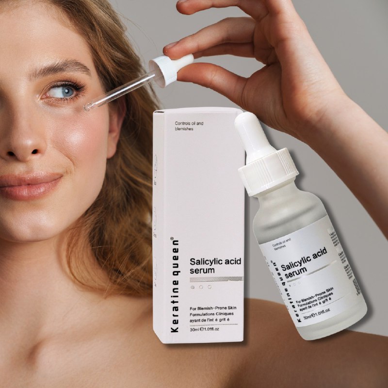 SUERO FACIAL DE ACIDO SALICILICO QUITA IMPERFECCIONES 30ML, ESPECIALMENTE FORMULADO PARA PIELES PROPENSAS A IMPERFECCIONES, REDUCE LAS LINEAS FINAS Y ARRUGAS, DEJANDO LA PIEL SUAVE Y TERSA KERATINE QUEEN
