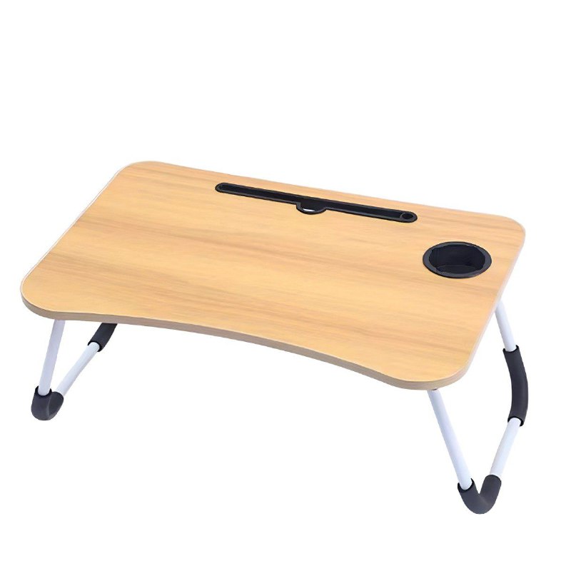MESA PLEGABLE DE MADERA PARA COMPUTADORA PORTATIL EN EL SOFA O LA CAMA, BANDEJA AUXILIAR MULTIUSOS PARA DESAYUNO, LEER O  TRABAJAR