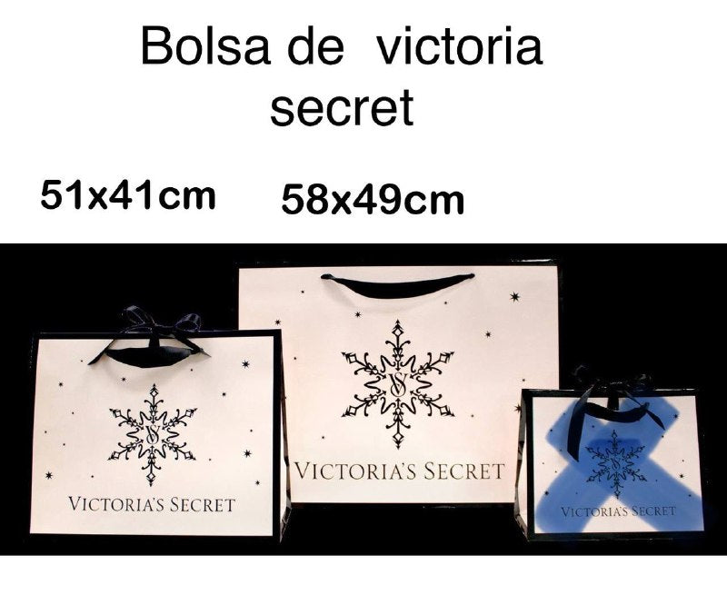 BOLSA DE PAPEL VICTORIA SECRET 51X41CM, 58X49CM