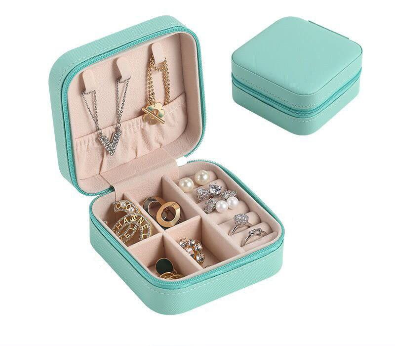 ORGANIZADOR DE JOYAS, MINI JOYERO PORTATIL, IDEAL PARA ANDAR EN EL BOLSO 5 COLORES