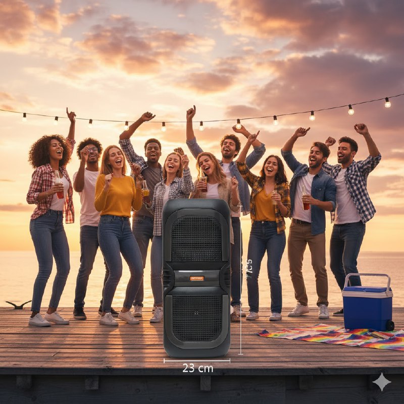 PARLANTE ALTAVOZ INALAMBRICO CON LUCES RGB DE PANEL COMPLETO, BATERIA DE ALTA CAPACIDAD Y 50W DE POTENCIA, SONIDO ENVOLVENTE Y MICROFONO PARA KARAOKE MS-2039BT