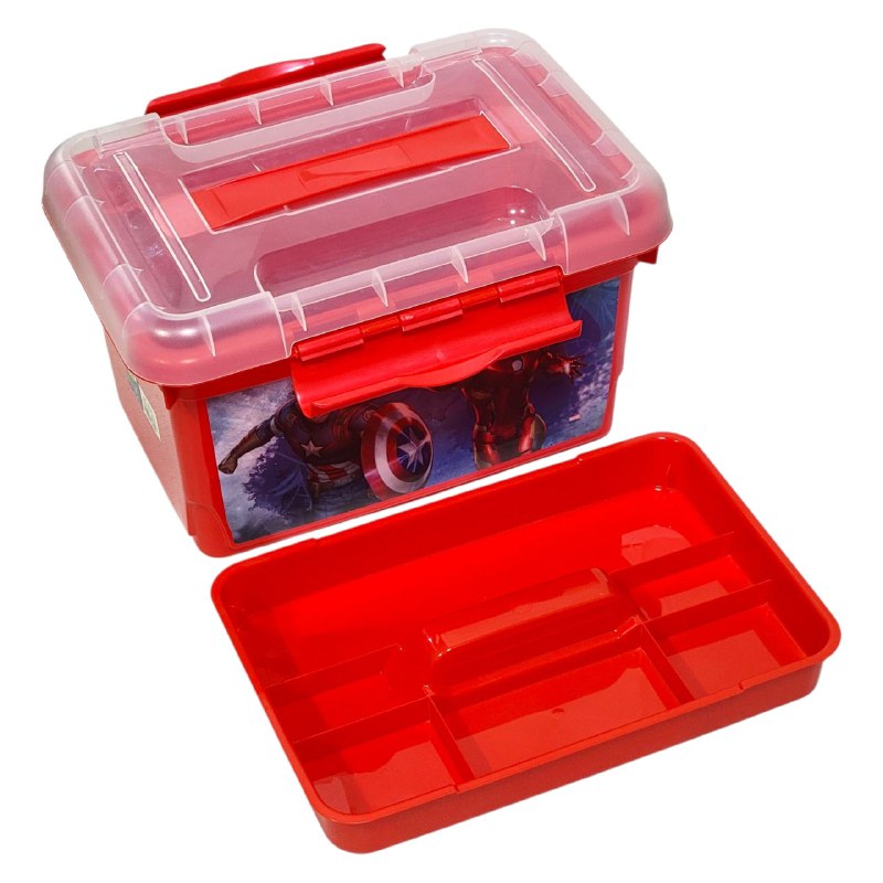 ORGANIZADOR CAJA DE ALMACENAMIENTO ORGANIZADORA PARA NIÑOS DE LOS VENGADORES 17X27X17CM