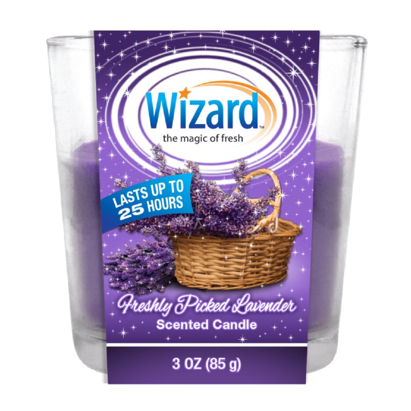 VELA AROMATICA DE LAVANDA WIZARD 85G