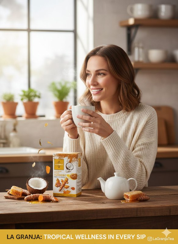 TE VERDE INFUSION DE COCO MIEL Y CURCUMA REFRESCANTE LA GRANJA 25UND