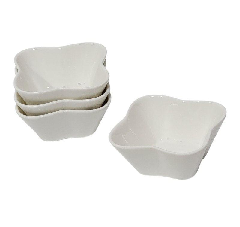 PLATOS TAZONES PEQUEÑOS DE PORCELANA PARA SALSAS, POSTRES, TARTAS, ETC SUPERIOR PORCELAIN 5X10CM 4UND