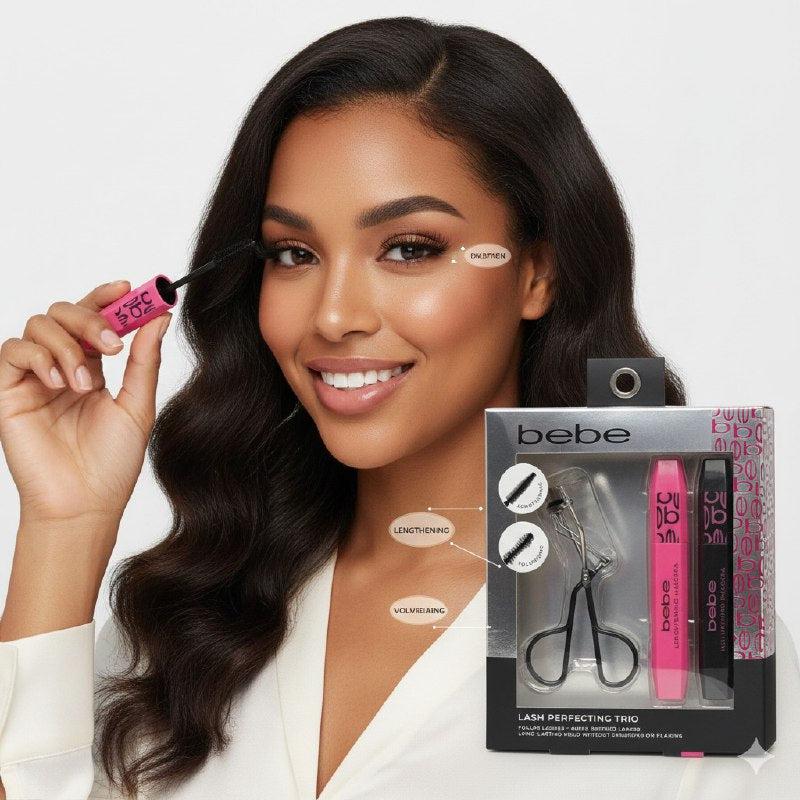 SET DE RIMEL CON RIZADOR DE PESTAÑAS 3PCS BEBE 5MLX2