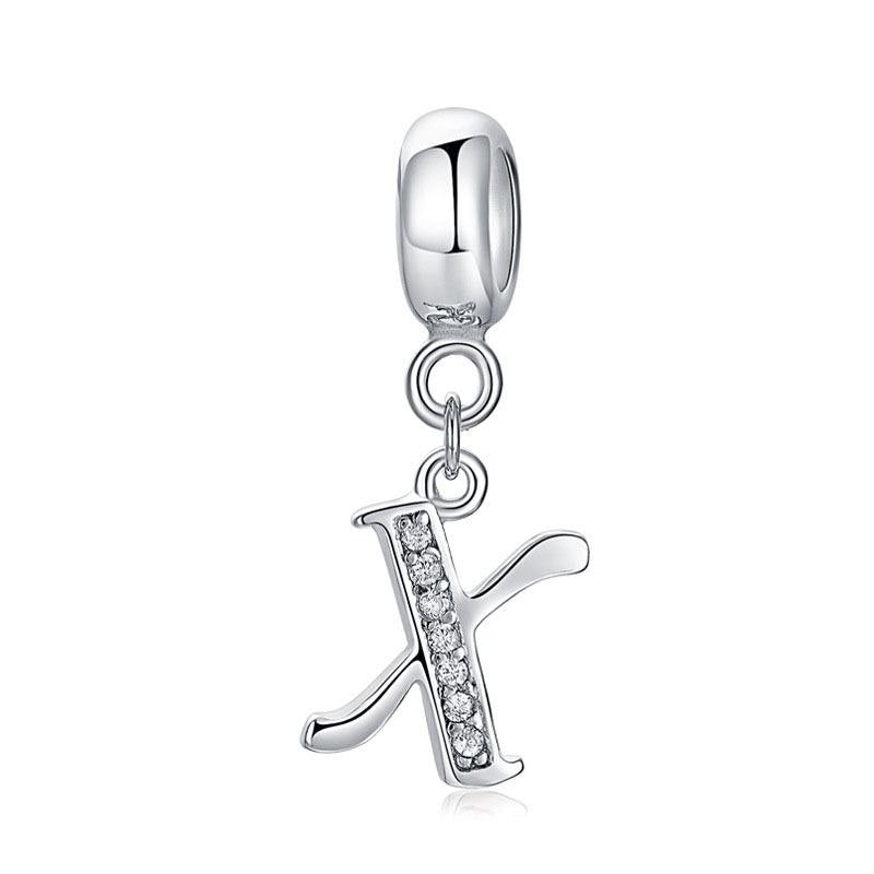 PCHARM4056$X LETRA X PANDORA PLATA 9.25