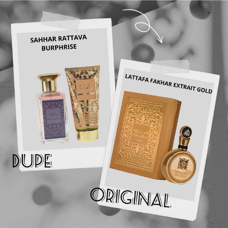 SET SAHHAR RATTAVA BURPHRISE EDP 100ML, BODY LOTION 88ML (M)