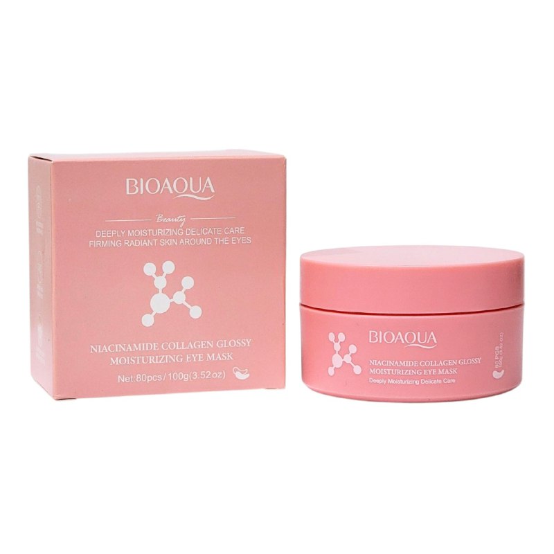 MASCARILLA FACIAL PARA LOS OJOS CON COLAGENO Y NIACINAMIDA HIDRATANTE Y BRILLANTE 100G, PERMITE UNA HIDRATACION PROFUNDA QUE REAFIRMA Y DA BRILLO A LA PIEL ALREDEDOR DE LOS OJOS BIOAQUA