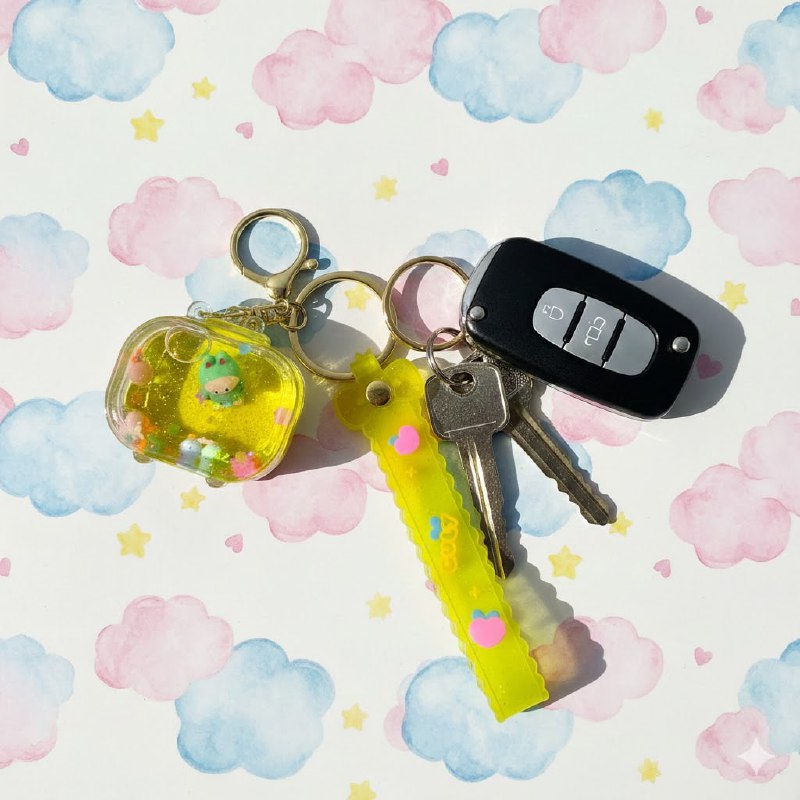 LLAVEROS DE ARENA MOVEDIZA LIQUIDA, 6 ESTILOS DISPONIBLES