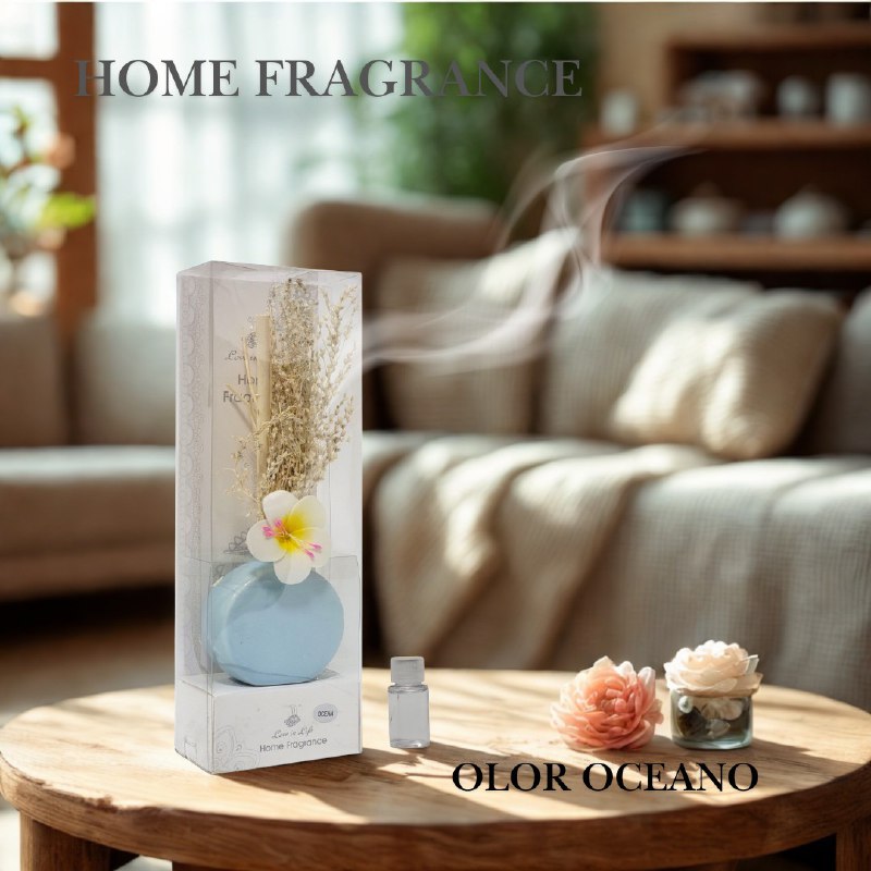 AMBIENTADOR AROMATIZANTE DIFUSOR DE VARILLAS PARA EL HOGAR DE AROMA CONTINUO SIN HUMO NI GOTEO, 6 AROMAS LOVE IN LIFE