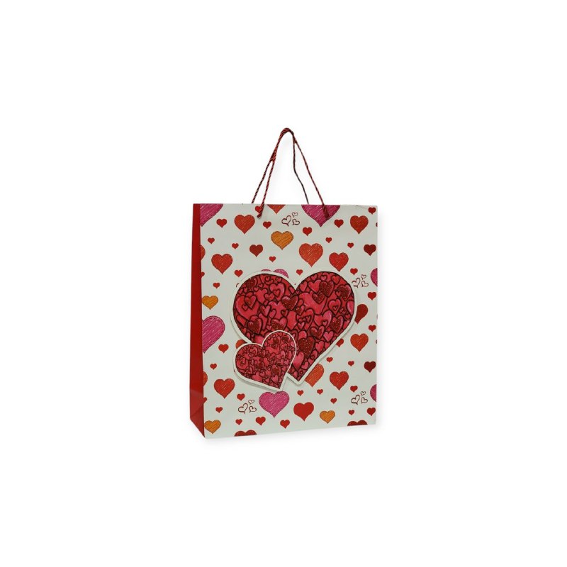 BOLSA DE REGALO PEQUEÑA 18X10X23CM SAN VALENTIN