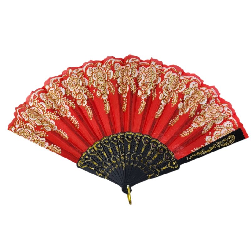 ABANICO DE ENCAJE PERSONAL DISEÑO CLASICO ELEGANTE 23.3X43CM, 6 ESTILOS