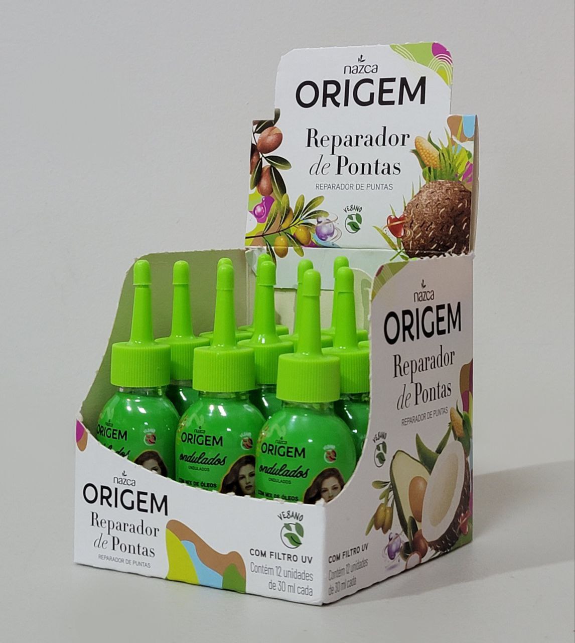 ACEITE PARA EL CABELLO ACEITE ONDULADOS REPARADOR DE PUNTAS CON MIX DE OLEOS NAZCA ORIGEM 30ML