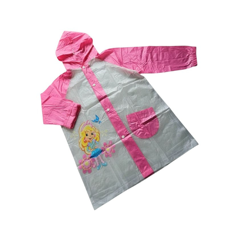 CAPOTE PARA LLUVIA DE PVC IMPERMEABLE PARA NIÑOS LIGERO Y FACIL DE LLEVAR 4 COLORES HUAYI
