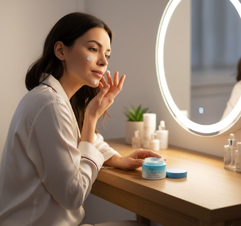 CREMA FACIAL DE NOCHE ULTRAHIDRATANTE CON ACIDO HIALURONICO 50G, QUE RETIENE LA HUMEDAD DURANTE TODA LA NOCHE DEJANDO LA PIEL RENOVADA Y REVITALIZADA DR RASHEL