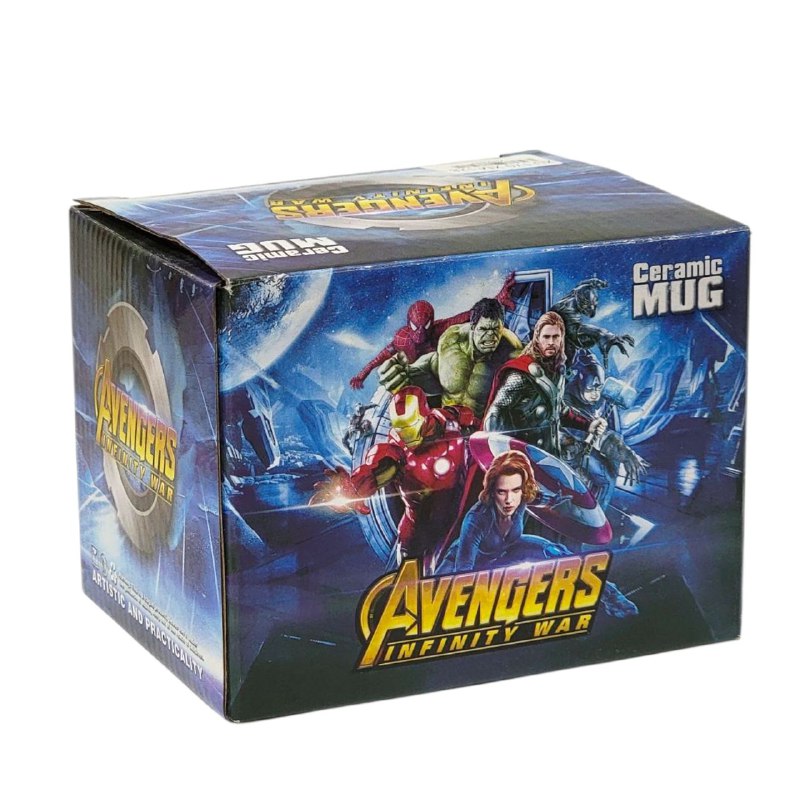 TAZA DE CERAMICA, RESISTENTE AL CALOR, MANGO CREATIVO DISEÑO AVENGERS INFINITY WAR DEADPOOL