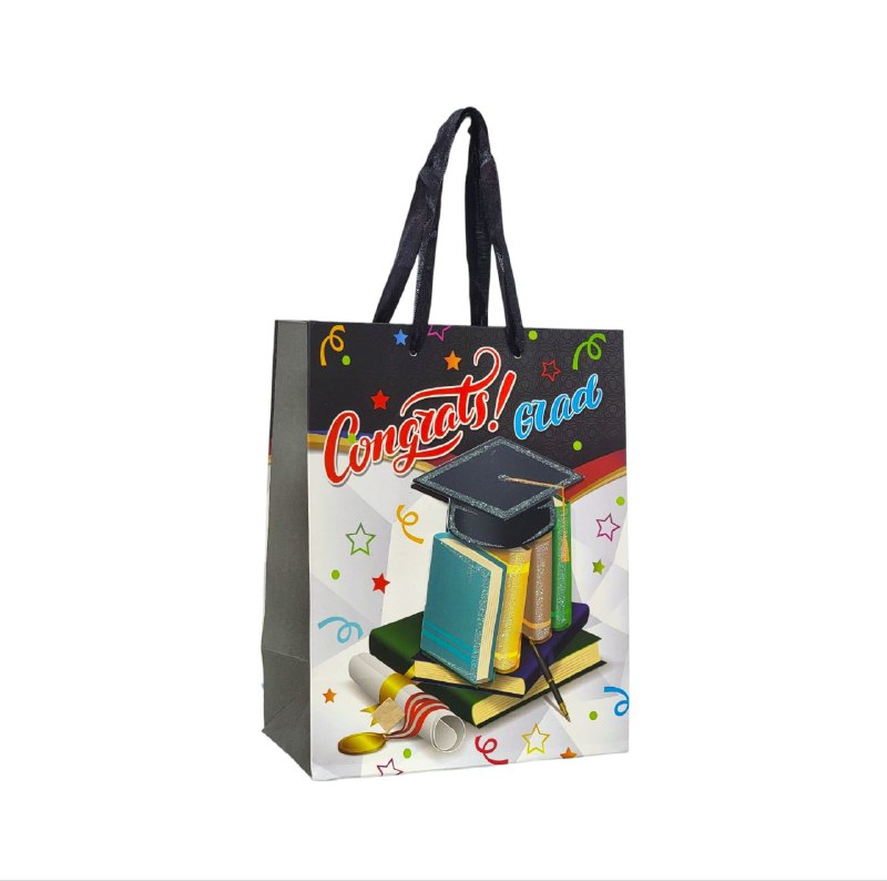 BOLSA DE REGALO GRADUACION PEQUEÑA 18X10X23CM