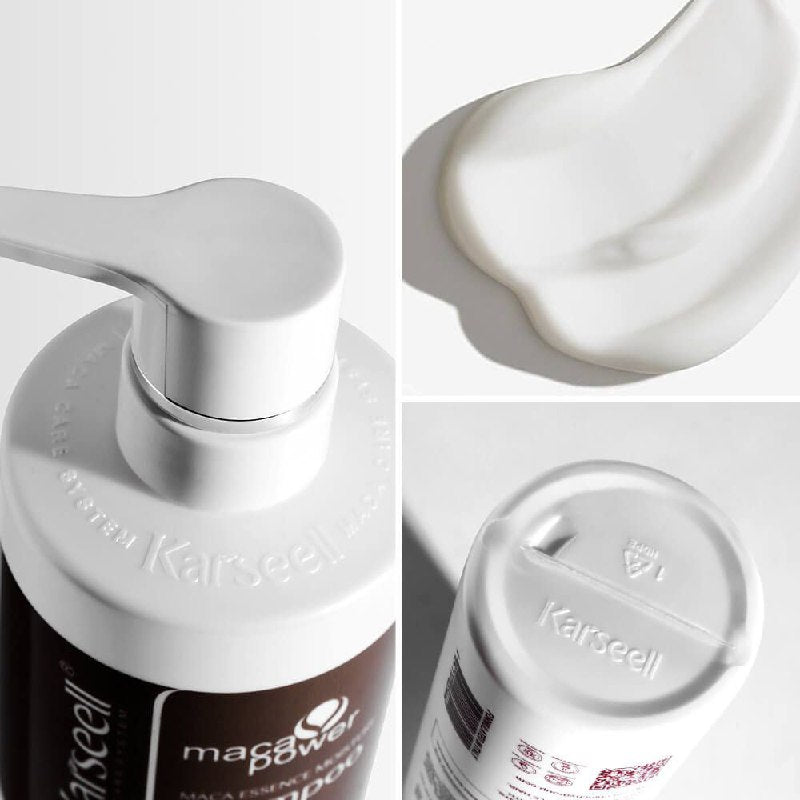 SHAMPOO PARA EL CABELLO HIDRATANTE RESTAURADOR DE ESENCIA DE MACA KARSEELL 800ML